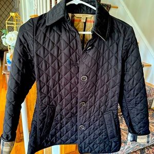 Authentic Women’s Burberry Quilted Button Down Ashurst Jacket Size XS